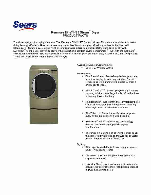 Kenmore Clothes Dryer HE5-page_pdf